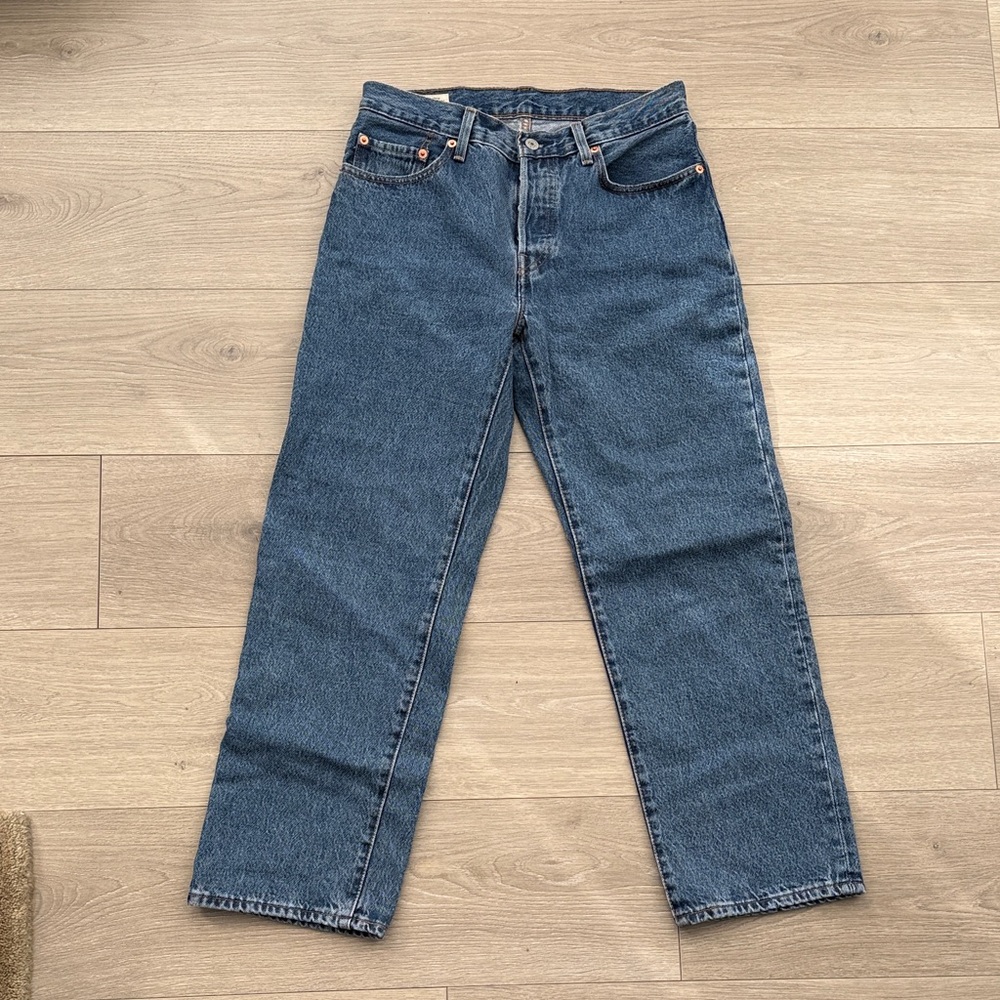 Levi's Blue Straight Leg Women's Jeans 501